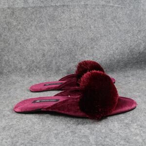 INC International Concepts Shoes Womens Small Slipper Plush Mule Slip On Fashion
